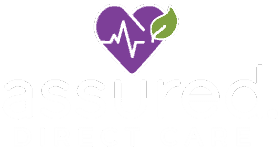 assured direct care reverse logo stacked